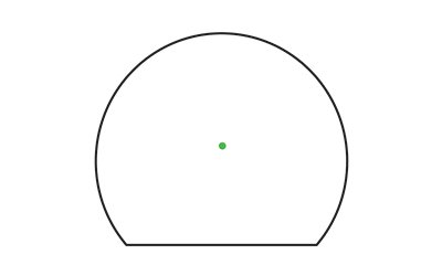 TRIJICON SRO 2.5 MOA GREEN DOT BLK - Image 4