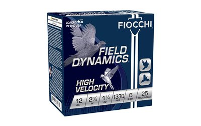 FIOCCHI HV LD 12GA 2.75" #6 25/250