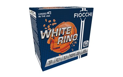FIOCCHI WHITE RINO 12GA #7.5 25/250