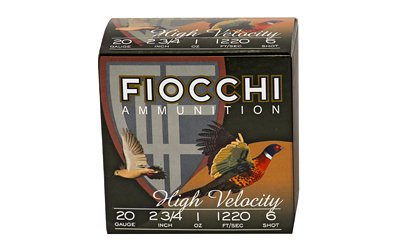 FIOCCHI HV LD 20GA 2.75" #6 25/250
