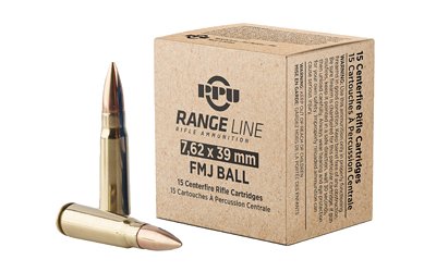 PPU RANGE 7.62X39 123GR FMJ 15/930